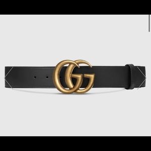 Gucci Wide Black Leather Belt